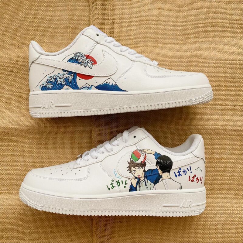 Oikawa and Kageyama x Kanagawa Wave Air Force 1 Custom