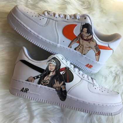 One Piece - Ace x Law Air Force 1 Custom