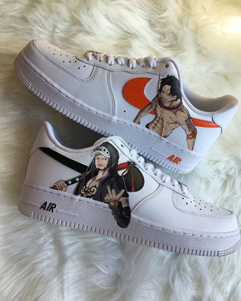 One Piece - Ace x Law Air Force 1 Custom