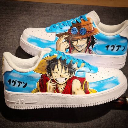 One Piece - Luffy x Ace Air Force 1 Custom