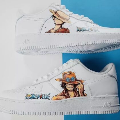 One Piece - Luffy x Ace Air Force 1 Custom