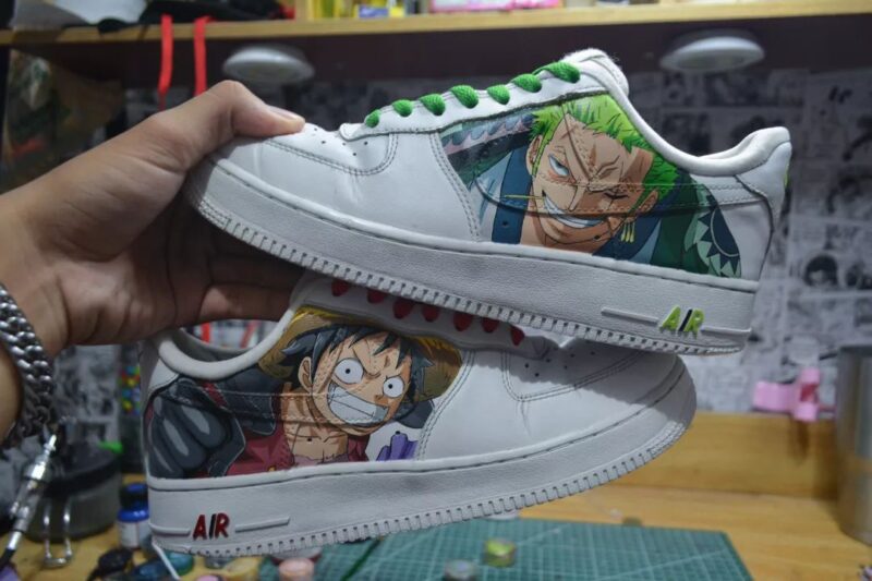 One Piece - Luffy x Zoro Air Force 1 Custom