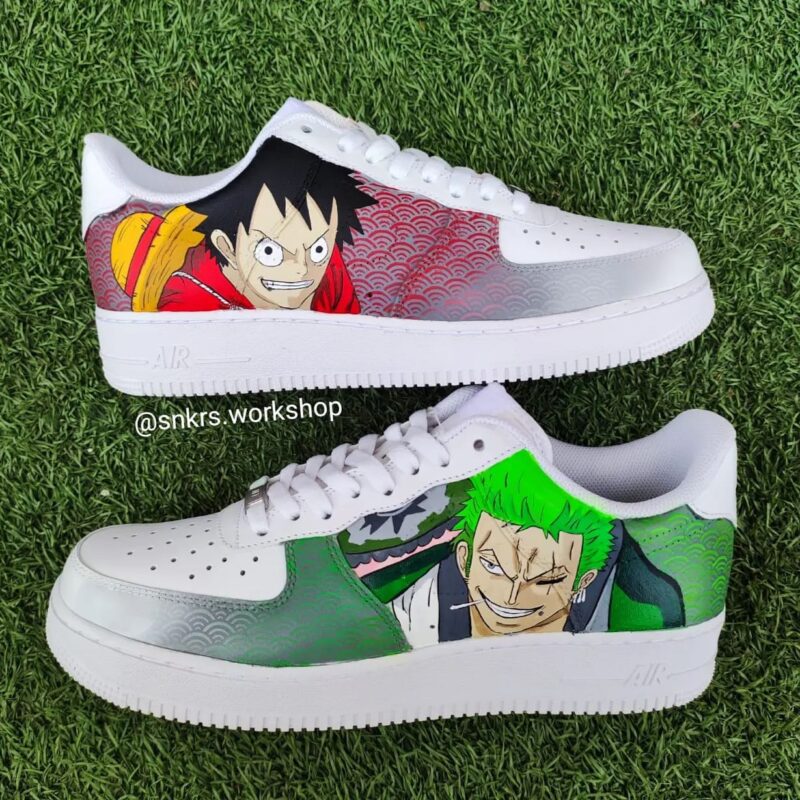 One Piece - Luffy x Zoro Air Force 1 Custom