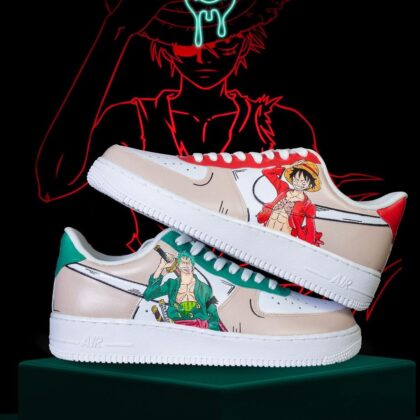 One Piece - Luffy x Zoro Air Force 1 Custom