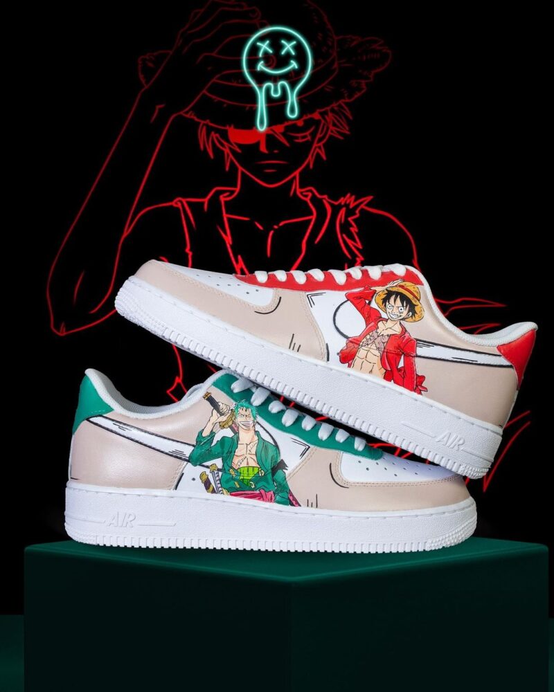 One Piece - Luffy x Zoro Air Force 1 Custom