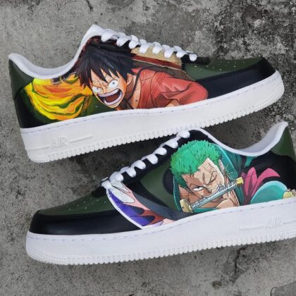 One Piece - Luffy x Zoro Air Force 1 Custom