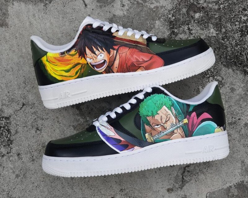 One Piece - Luffy x Zoro Air Force 1 Custom