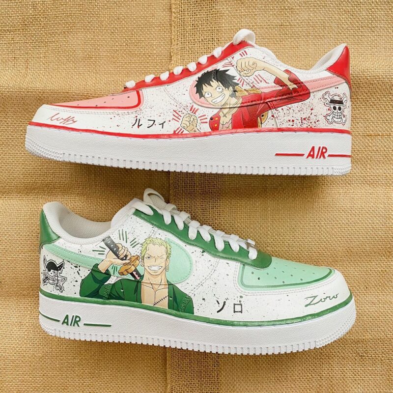 One Piece - Luffy x Zoro Air Force 1 Custom