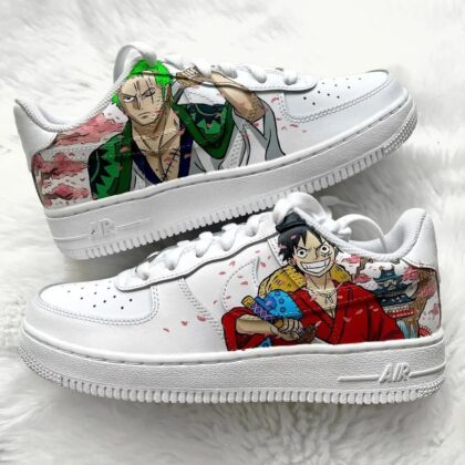 One Piece - Luffy x Zoro Air Force 1 Custom