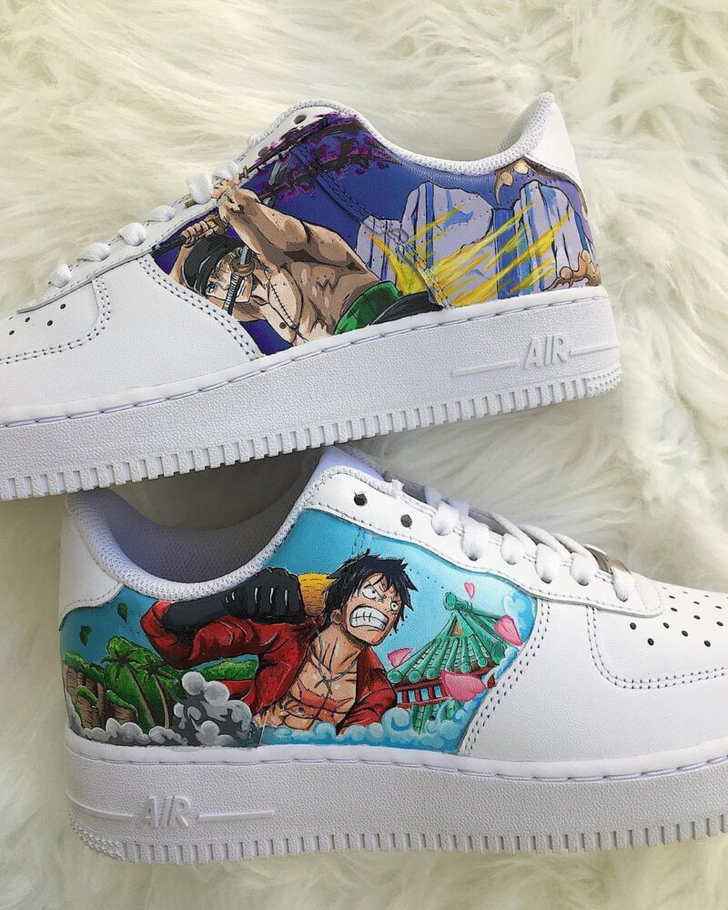 One Piece - Luffy x Zoro Air Force 1 Custom