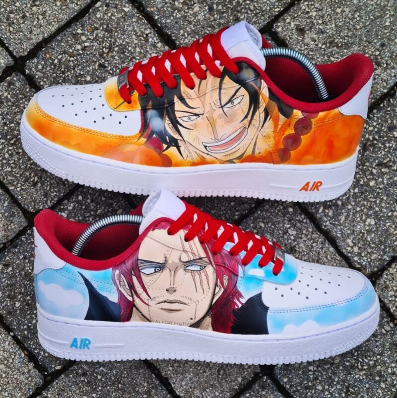 One Piece - Shanks x Ace Air Force 1 Custom