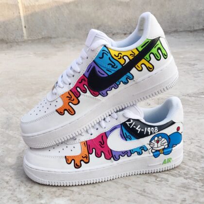 Panda x Doremon Drip Air Force 1 Custom