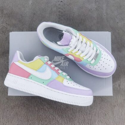 Pastel Rainbow Air Force 1 Custom