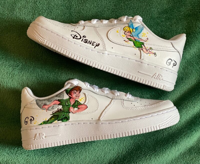 Peter Pan x Tinkerbell Air Force 1 Custom