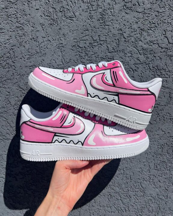 tan and pink air force 1