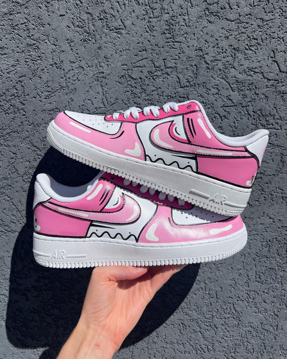 Pink Air Force 1 Custom - Daniel Customs