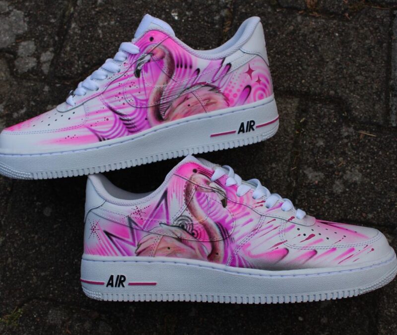 Pink Flamingo Air Force 1 Custom