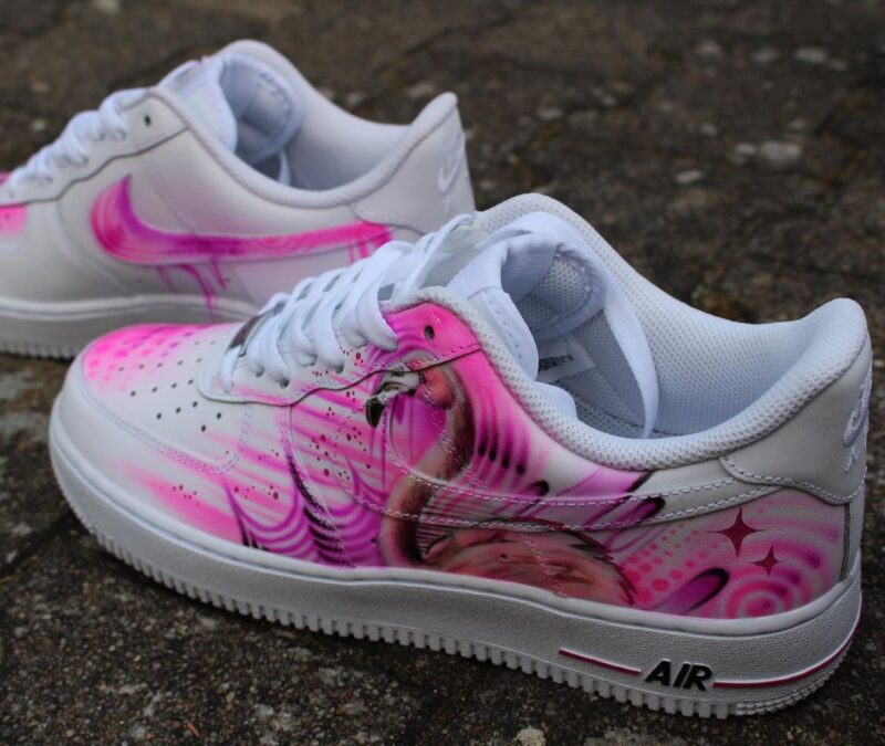 Pink Flamingo Air Force 1 Custom - Image 5