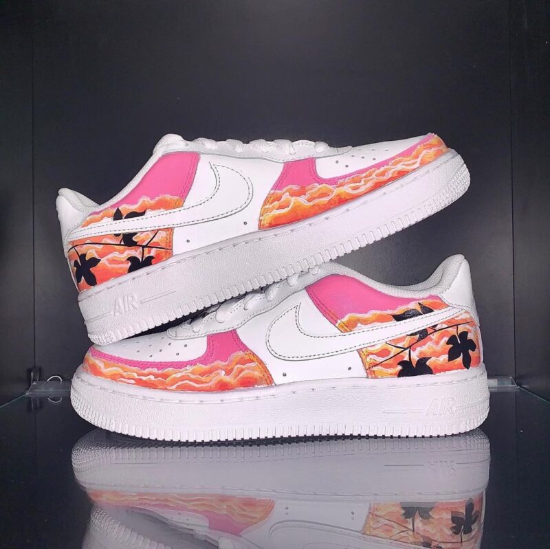 Pink Sunset Air Force 1 Custom