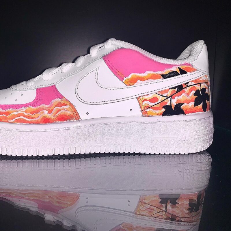 Pink Sunset Air Force 1 Custom - Image 3