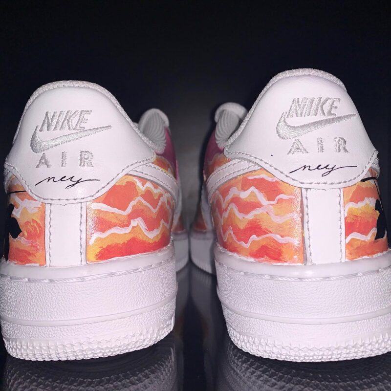 Pink Sunset Air Force 1 Custom - Image 2