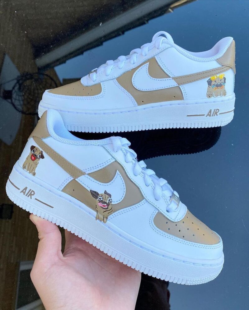 Pug Latte Air Force 1 Custom