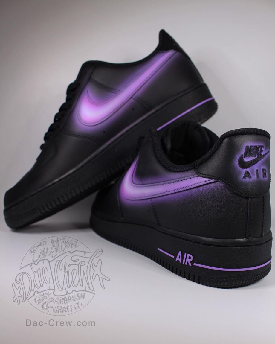 custom purple air force 1
