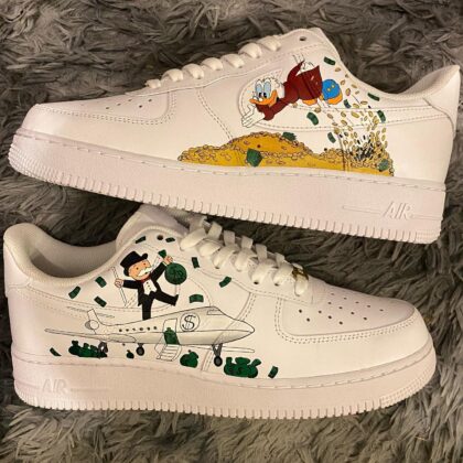 Rich Uncle Pennybags x Dagobert Duck Air Force 1 Custom