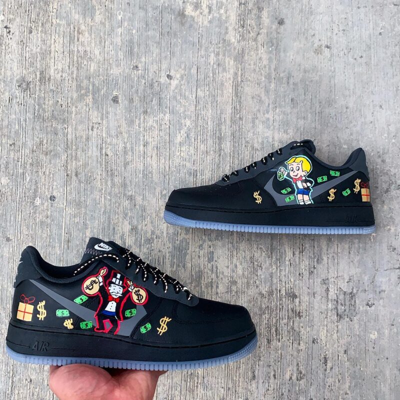 Richie Rich x Monopoly Air Force 1 Custom