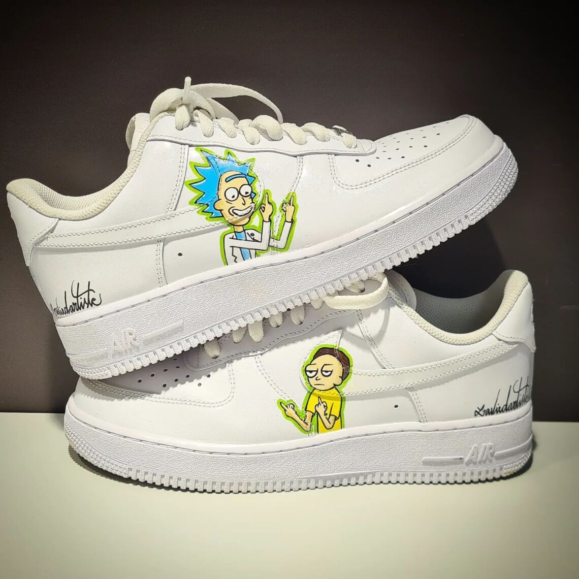 Rick and Morty Air Force 1 Custom - Daniel Customs