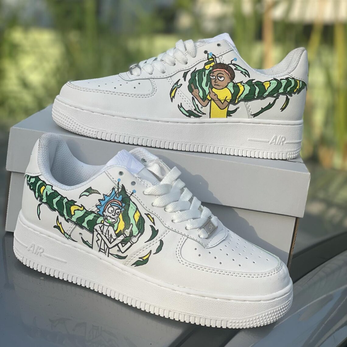 Rick and Morty Air Force 1 Custom - Daniel Customs