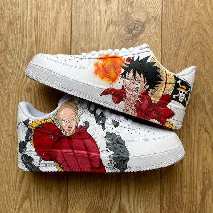 One Punch Man x One Piece Air Force 1 Custom