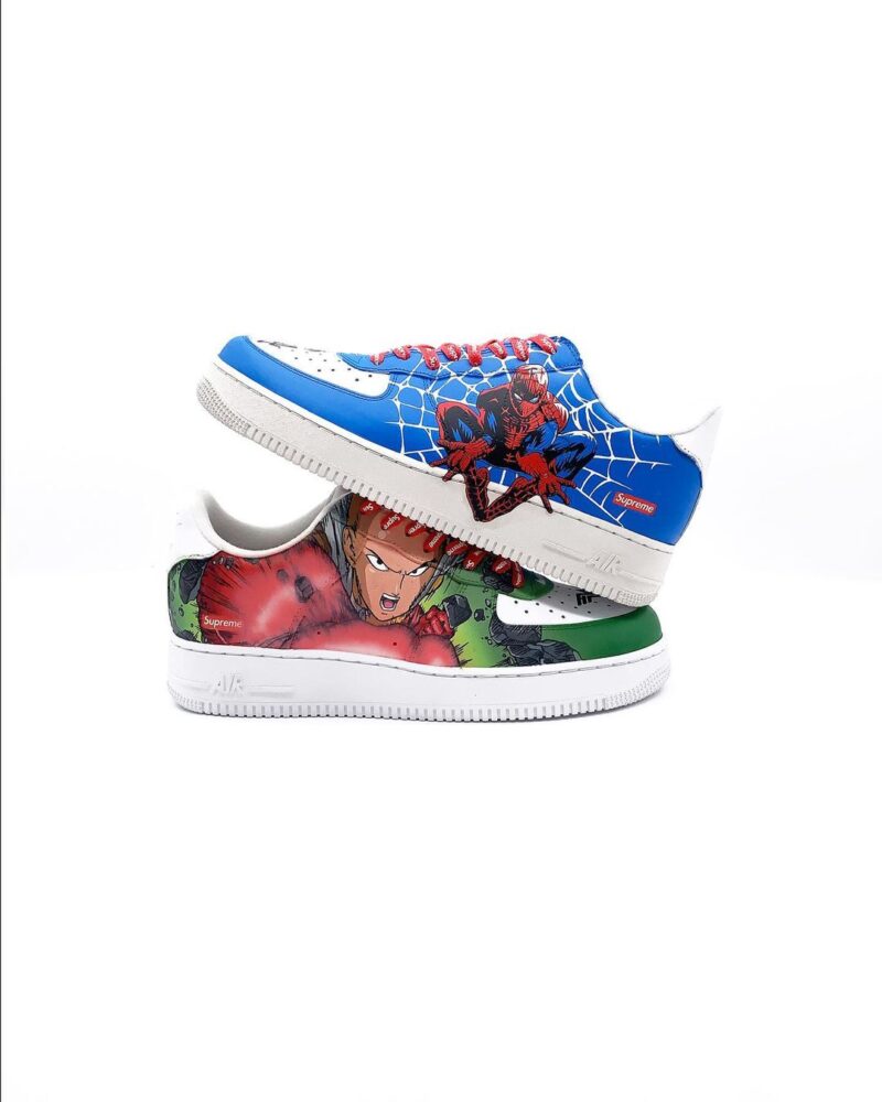 One Punch Man x Spider-man Air Force 1 Custom