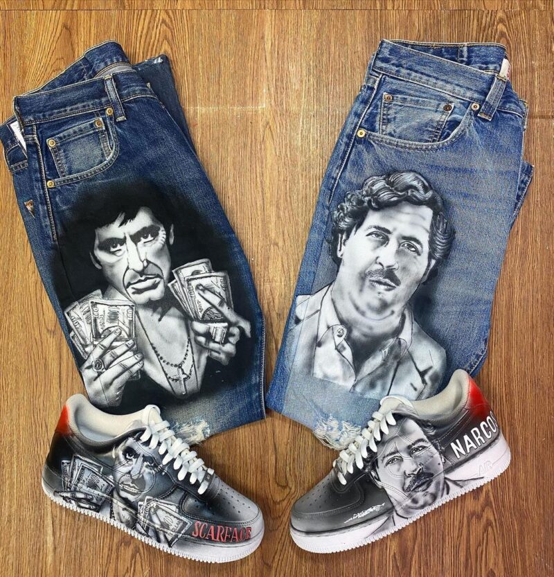 Pablo Escobar x Tony Montana Air Force 1 Custom