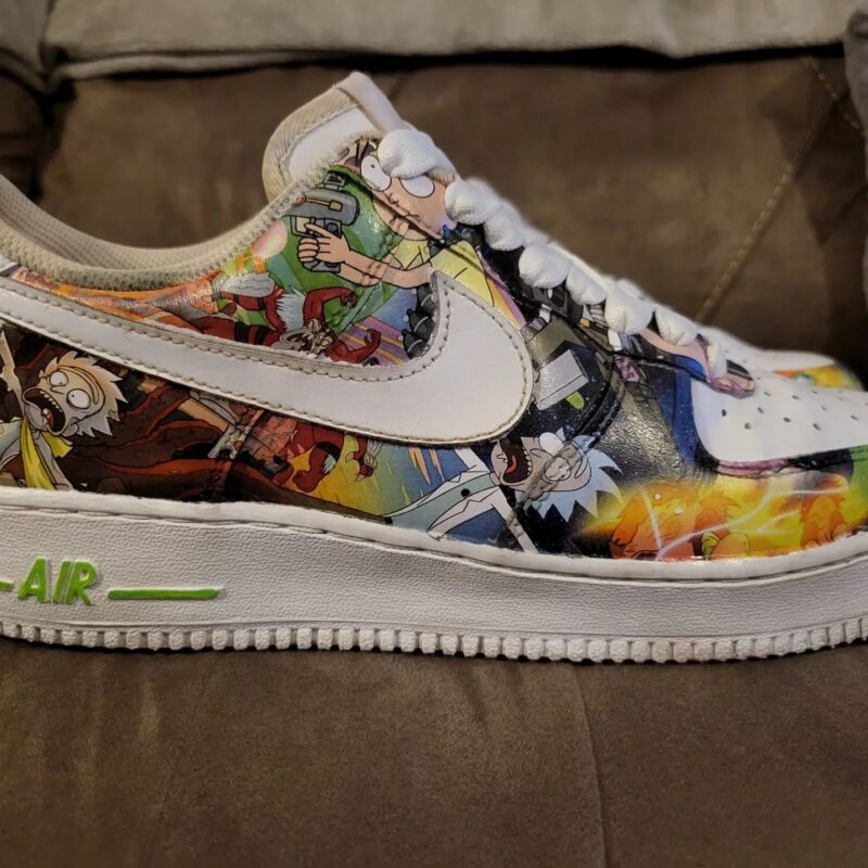 Rick and Morty Air Force 1 Custom - Image 5