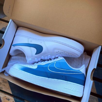 Shades of Blue Air Force 1 Custom