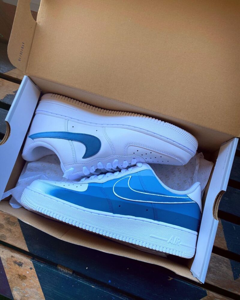 Shades of Blue Air Force 1 Custom