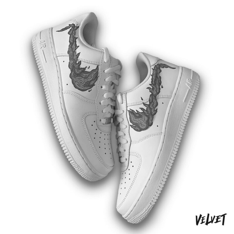 Smoke Grey Blaze Air Force 1 Custom