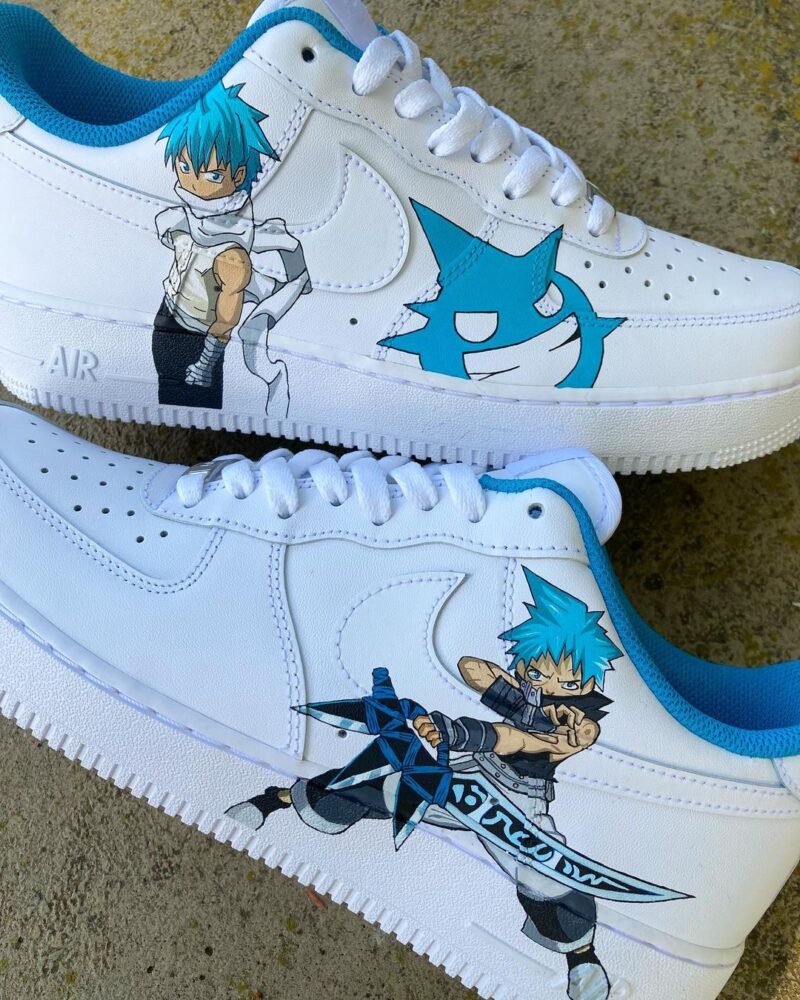 Soul Eater - Black Star Air Force 1 Custom