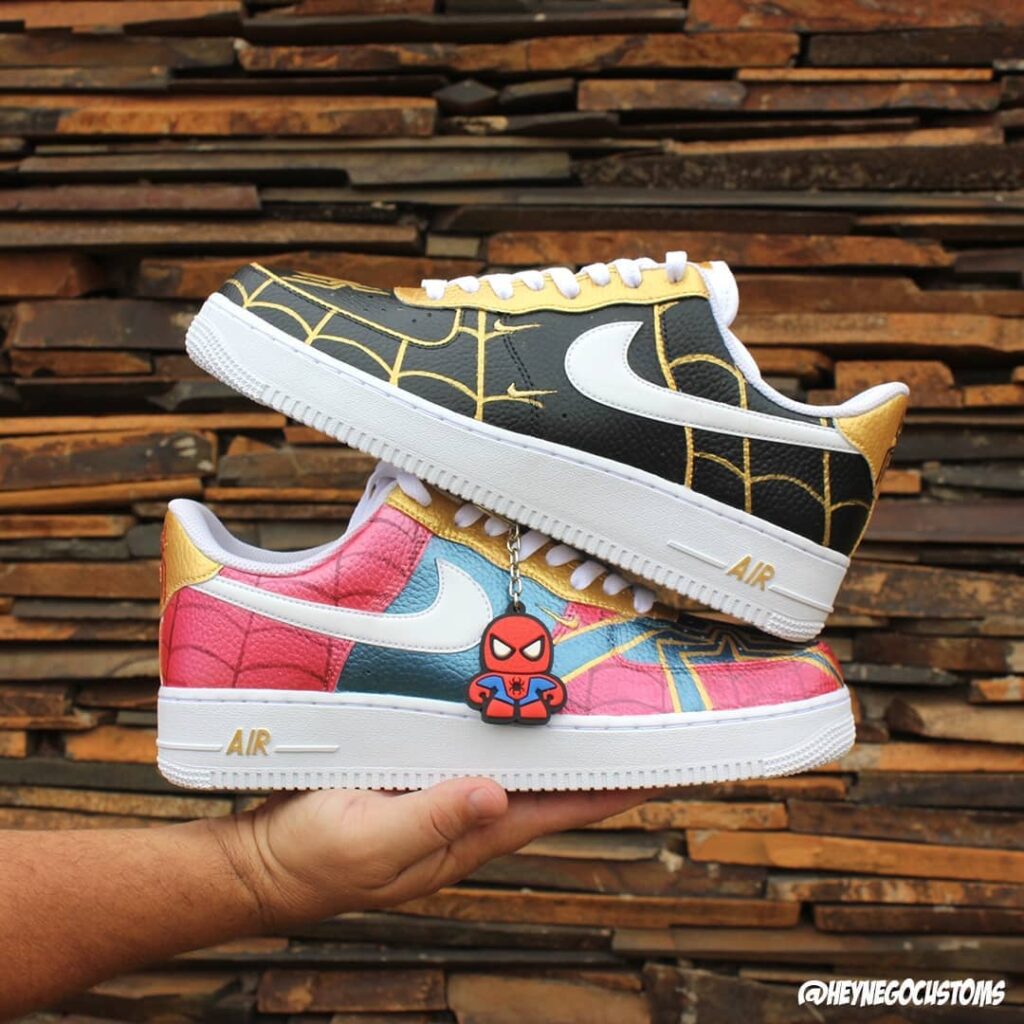 custom air force 1 spiderman