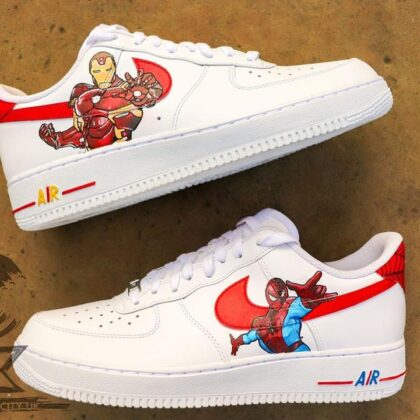 Spider-Man x Iron Man Air Force 1 Custom