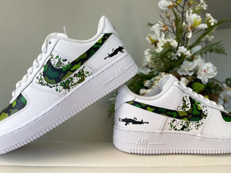 Splashed Air Force 1 Custom