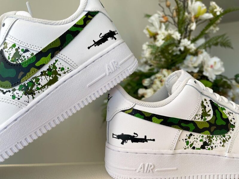 Splashed Air Force 1 Custom - Image 3