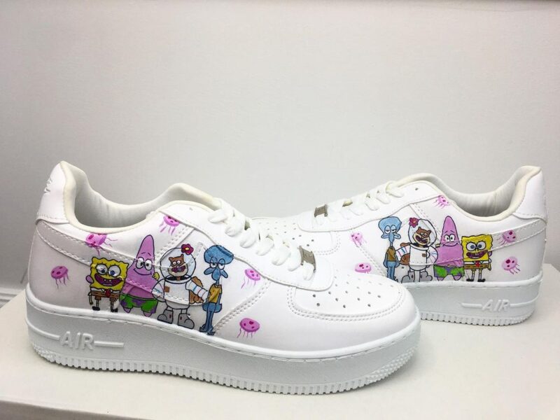 SpongeBob SquarePants Air Force 1 Custom - Image 2