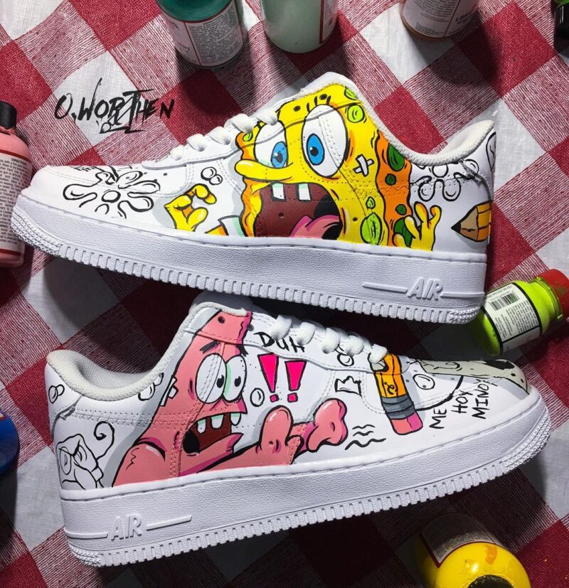 SpongeBob SquarePants Air Force 1 Custom