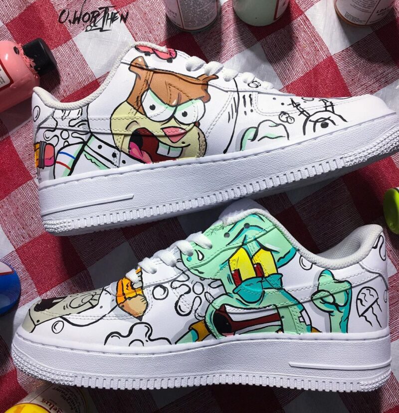 SpongeBob SquarePants Air Force 1 Custom - Image 8