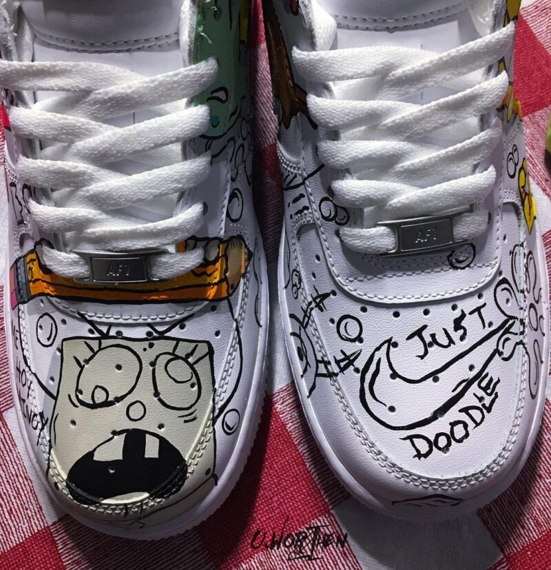 SpongeBob SquarePants Air Force 1 Custom - Image 7