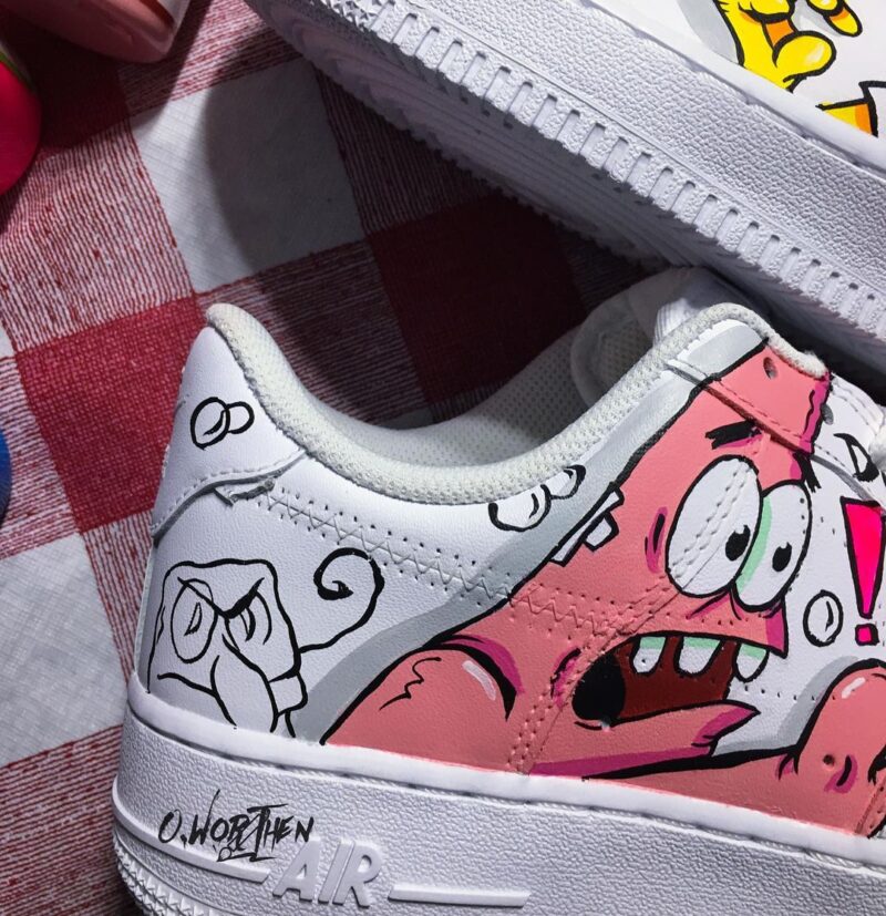 SpongeBob SquarePants Air Force 1 Custom - Image 2