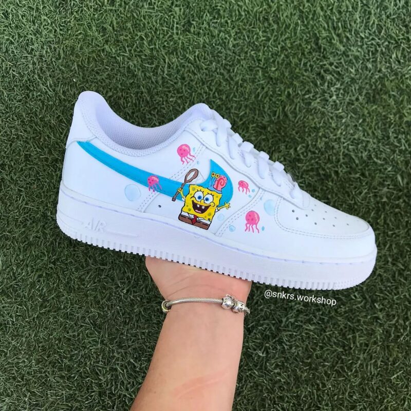 SpongeBob SquarePants Air Force 1 Custom - Image 2