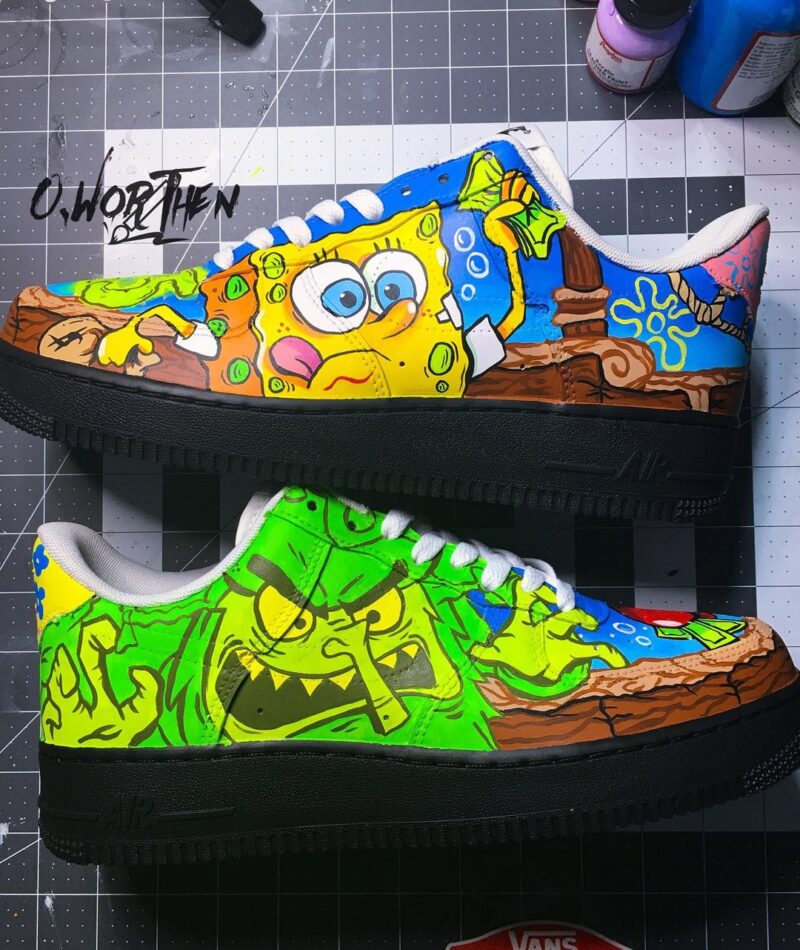 SpongeBob SquarePants Air Force 1 Custom